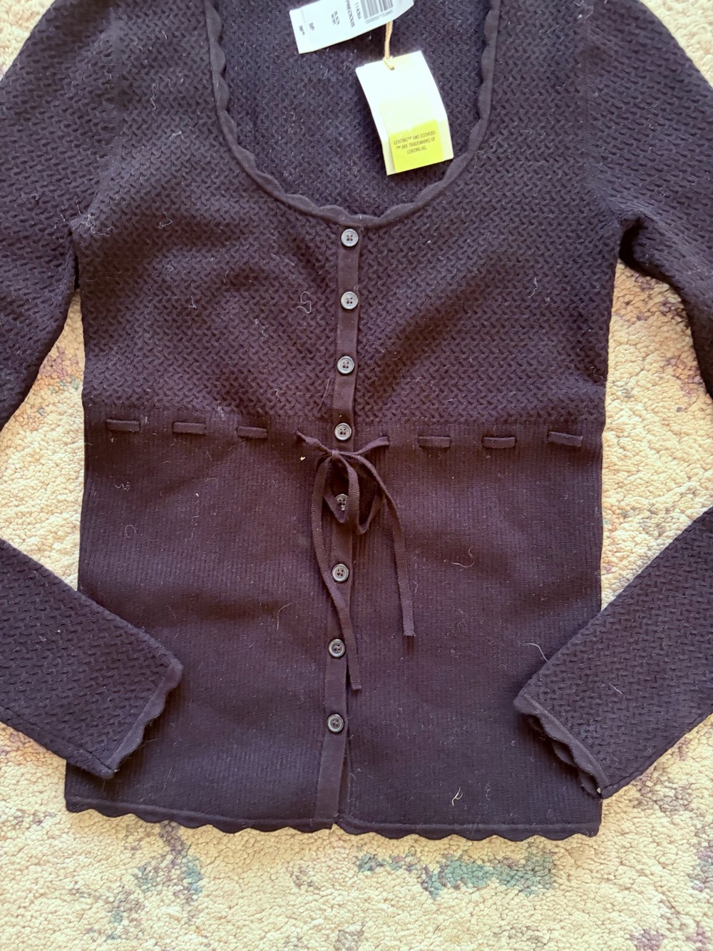 NWT Aritzia Wilfred Precious Sweater in Black - Picture 4 of 7